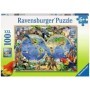 Puzzle Animalele Lumii, 100 Piese Ravensburger - 2